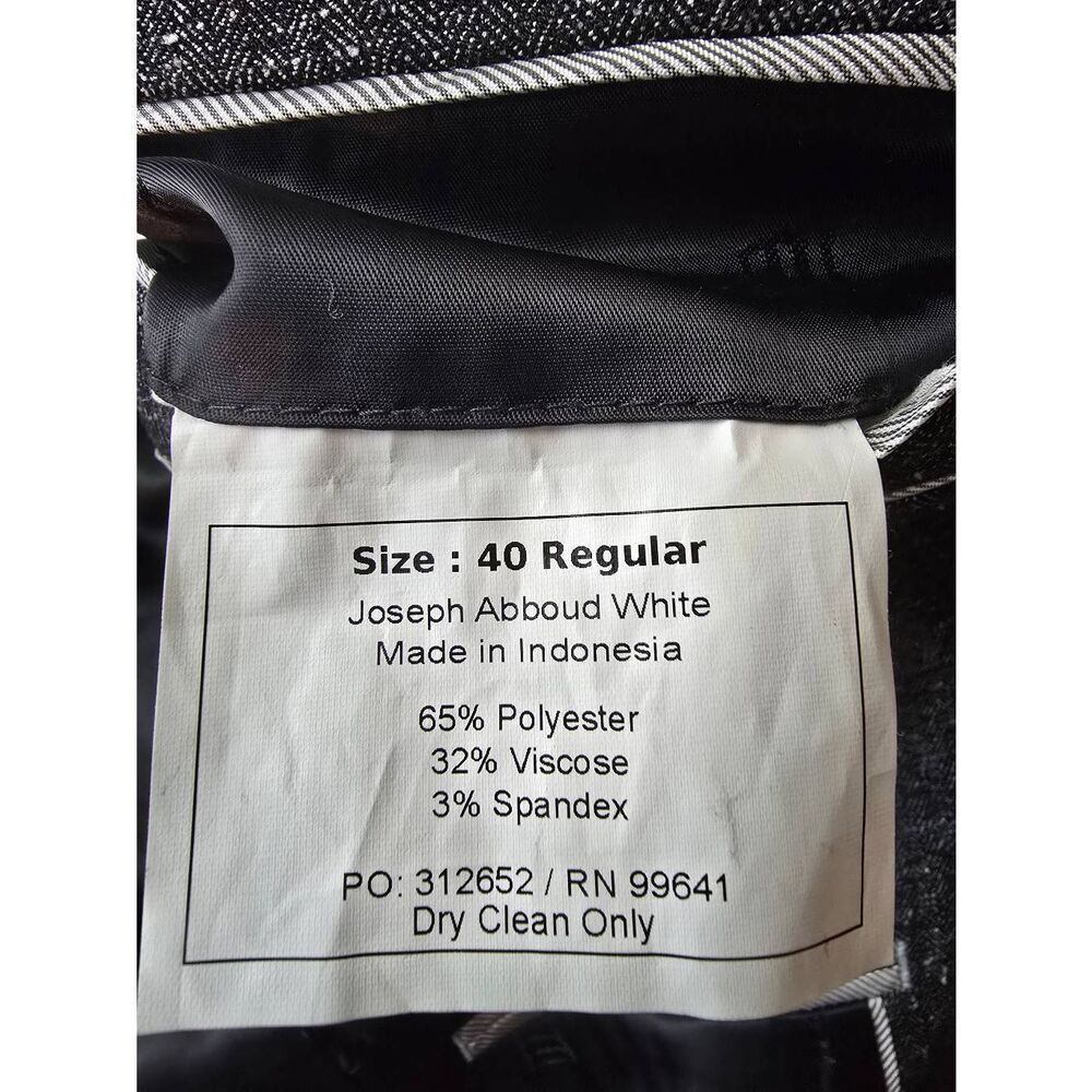 Joseph Abboud Men's Suit 40R 34X30 - Picture 10 of 16
